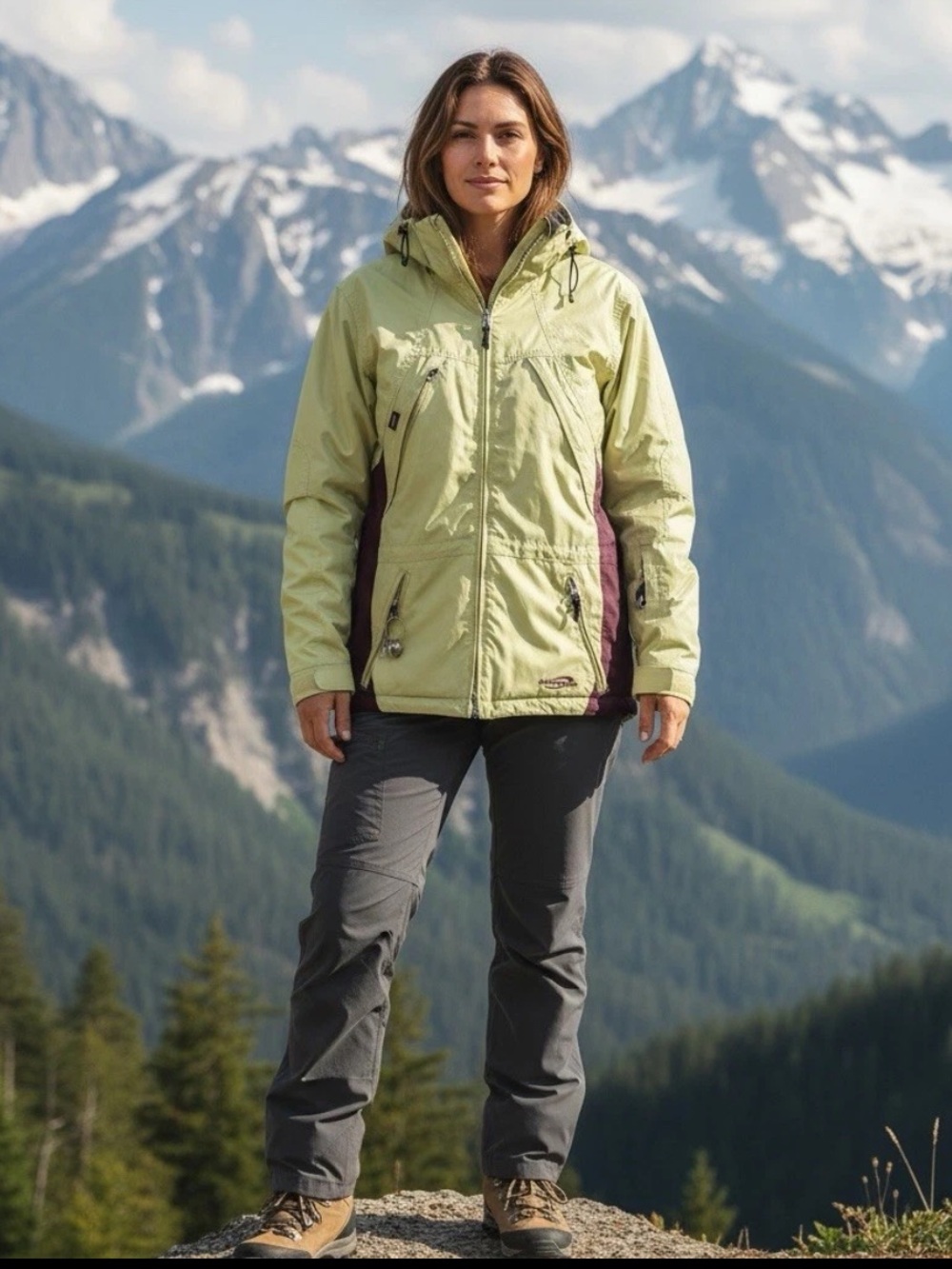 Obermeyer Women’s Size 8 Wavelength Jacket Alt3 Snow Ski Waterproof Vent Gelanot